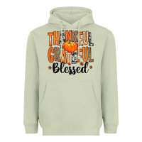 Matcha Thankful Grateful Blessed Heavyweight Hoodie - MaliasSmallBusiness