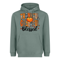 Sage Thankful Grateful Blessed Heavyweight Hoodie - MaliasSmallBusiness