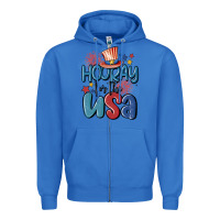 True Royal hooray for the usa Zipper Hoodie - MaliasSmallBusiness