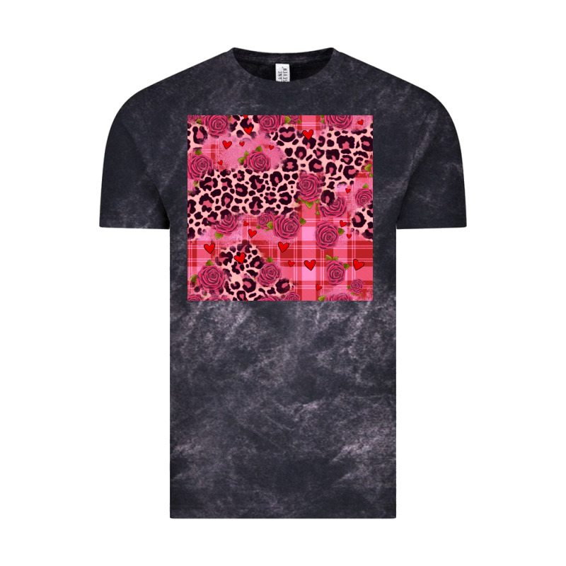 Valentines Day Roses Leopard Seamless Pattern Vintage Tee by JahusDesignShop | Teevron