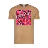Vintage Camel valentines day roses leopard seamless pattern Vintage Tee - JahusDesignShop