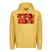 Antique Gold Strawberry Background Premium Hoodie - Bettercallsaul