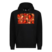 Black Strawberry Background Premium Hoodie - Bettercallsaul