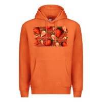 Carrot Strawberry Background Premium Hoodie - Bettercallsaul