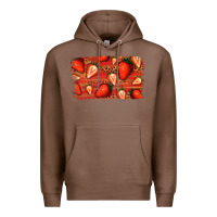 Chestnut Strawberry Background Premium Hoodie - Bettercallsaul