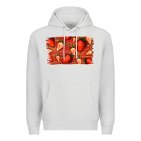 Dove Grey Strawberry Background Premium Hoodie - Bettercallsaul