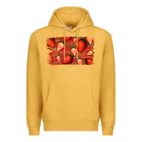 Mustard Strawberry Background Premium Hoodie - Bettercallsaul