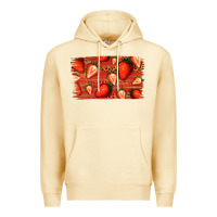 Pina Colada Strawberry Background Premium Hoodie - Bettercallsaul