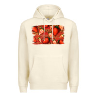Sandshell Strawberry Background Premium Hoodie - Bettercallsaul