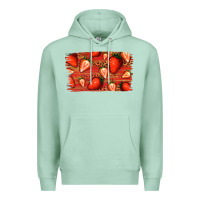 Seafoam Strawberry Background Premium Hoodie - Bettercallsaul