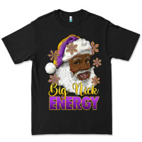 Black big nick energy purple and gold afro santa Premium Tee - RanaPortraitStore