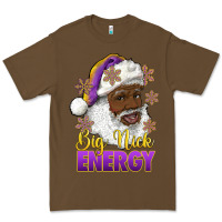 Cacao big nick energy purple and gold afro santa Premium Tee - RanaPortraitStore