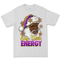 Dove Grey big nick energy purple and gold afro santa Premium Tee - RanaPortraitStore