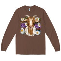 Chestnut easter goat daisys leopard wooden Long Sleeve Tee - Artiststas