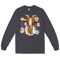 Smoke easter goat daisys leopard wooden Long Sleeve Tee - Artiststas