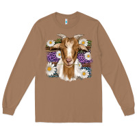 Toasted Coconut easter goat daisys leopard wooden Long Sleeve Tee - Artiststas