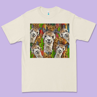 Alpaca Premium Tee Designed By Barkaloodesign