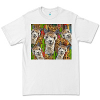 White alpaca Premium Tee - BarkalooDesign