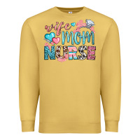 Antique Gold Wife Mom Nurse Premium Sweatshirt - BundleAndBundleShop