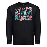 Black Wife Mom Nurse Premium Sweatshirt - BundleAndBundleShop