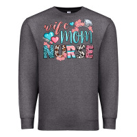 Charcoal Heather Wife Mom Nurse Premium Sweatshirt - BundleAndBundleShop