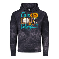 Cloud Black live love volleyball Vintage Hoodie - HRA Design Shop