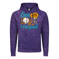 Cloud Purple live love volleyball Vintage Hoodie - HRA Design Shop