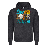 Vintage Black live love volleyball Vintage Hoodie - HRA Design Shop