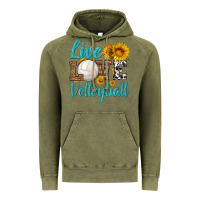 Vintage Olive live love volleyball Vintage Hoodie - HRA Design Shop