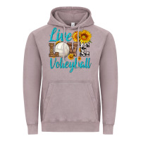 Vintage Zinc live love volleyball Vintage Hoodie - HRA Design Shop