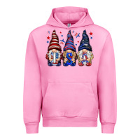 Fuchsia Pink USA gnomies 4th of july Urban Hoodie - HowdyJamesFarm