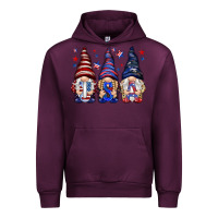 Mauve Wine USA gnomies 4th of july Urban Hoodie - HowdyJamesFarm