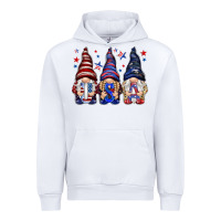 White USA gnomies 4th of july Urban Hoodie - HowdyJamesFarm
