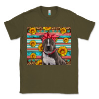 Army Green western pitbull Classic Tee - Artiststas