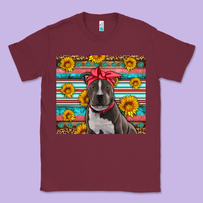 Western Pitbull Classic Tee Designed By Artiststas