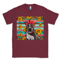 Burgundy western pitbull Classic Tee - Artiststas