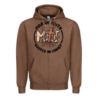 Chestnut man of faith Zipper Hoodie - MaliasSmallBusiness