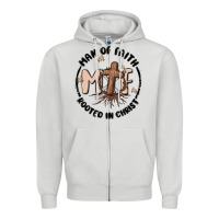 Dove Grey man of faith Zipper Hoodie - MaliasSmallBusiness