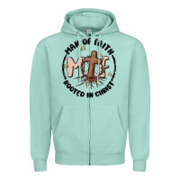 Seafoam man of faith Zipper Hoodie - MaliasSmallBusiness