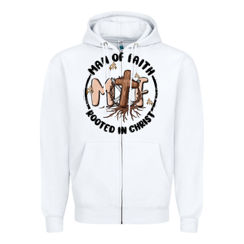 Man Of Faith Zipper Hoodie by MaliasSmallBusiness | Teevron