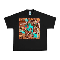 Football Leopard Cowhide Seamless Pattern Urban Heavy Tee | Teevron
