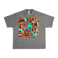 Tornado football leopard cowhide seamless pattern Urban Heavy Tee - JahusDesignShop