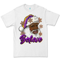 White believe purple and gold african american santa Premium Tee - RanaPortraitStore