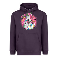 Plum boo jee pink christmas ghost Heavyweight Hoodie - MaliasSmallBusiness