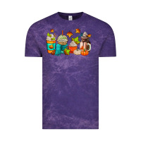 Cloud Purple fall coffee cups Vintage Tee - AdoDesignShop