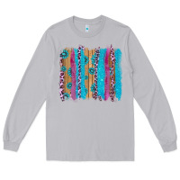 Moon Dust gemstone and pink leopard brushstrok Long Sleeve Tee - AdoDesignShop