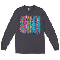 Smoke gemstone and pink leopard brushstrok Long Sleeve Tee - AdoDesignShop