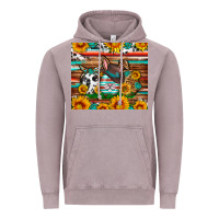 Vintage Zinc Easter eggs sunflower gemstone tumbler Easter Day Vintage Hoodie - Neo Western