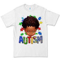 White autism afro kid full face Premium Tee - texasbilliewilder