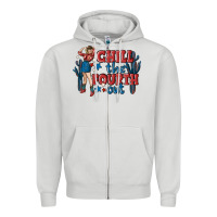 Dove Grey chill the fourth out malia Zipper Hoodie - MaliasSmallBusiness